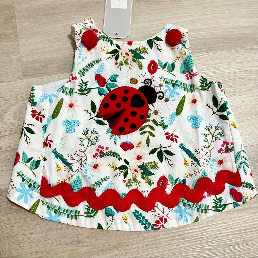 Lil Cactus Ladybug 2 piece bloomer outfit - Picture 2 of 6